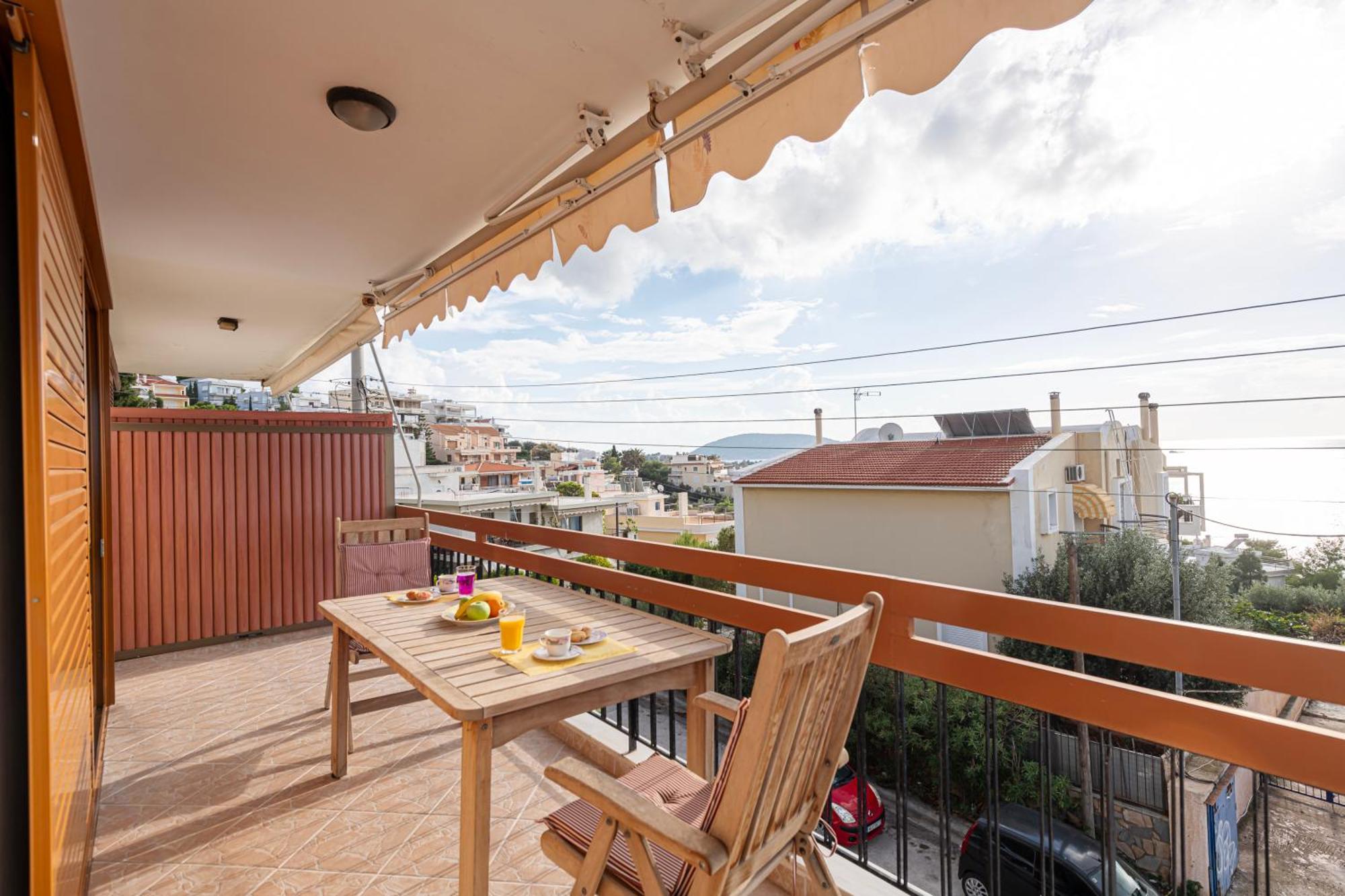 Sea View Apartment 100M From The Beach Saronida Exterior photo
