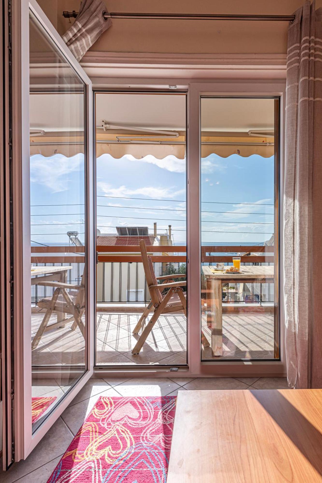 Sea View Apartment 100M From The Beach Saronida Exterior photo